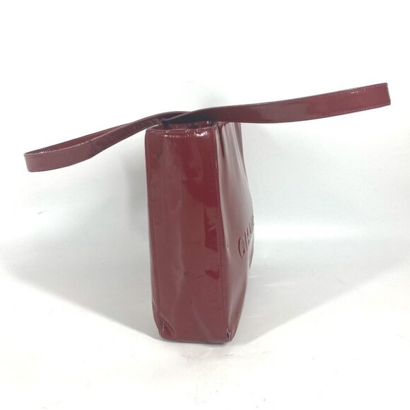 CHANEL Bag CC CC Mark bag Shoulder Bag enamel Red - Picture 4 of 16